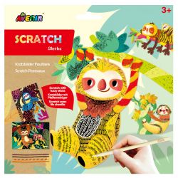 Avenir Scratch Fuzzy Sticks| Sloths 3+